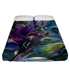 Abstract Blossoms  Fitted Sheet (queen Size) by Internationalstore