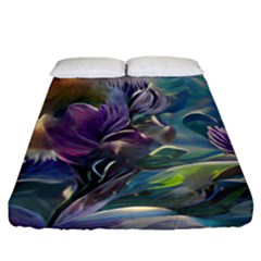 Abstract Blossoms  Fitted Sheet (california King Size) by Internationalstore