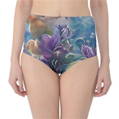 Abstract Blossoms  Classic High-waist Bikini Bottoms by Internationalstore