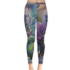 Abstract Blossoms  Inside Out Leggings by Internationalstore