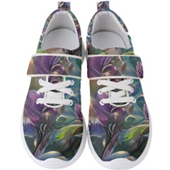 Abstract Blossoms  Men s Velcro Strap Shoes by Internationalstore