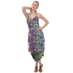 Abstract Blossoms  Layered Bottom Dress by Internationalstore