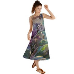 Abstract Blossoms  Summer Maxi Dress by Internationalstore