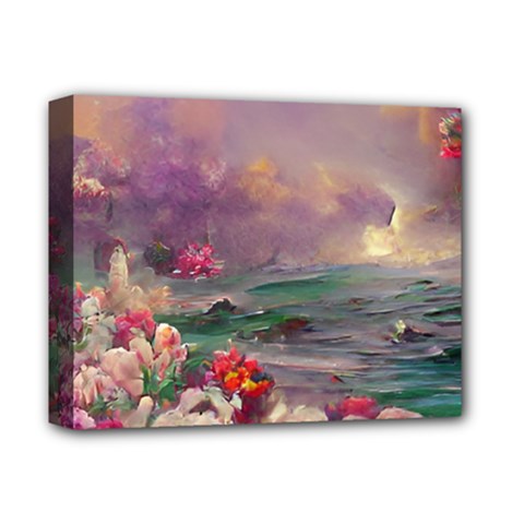 Abstract Flowers  Deluxe Canvas 14  X 11  (stretched) by Internationalstore