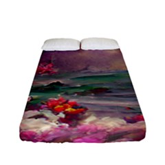 Abstract Flowers  Fitted Sheet (full/ Double Size) by Internationalstore