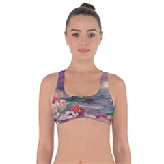 Abstract Flowers  Got No Strings Sports Bra by Internationalstore