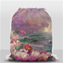 Abstract Flowers  Drawstring Bag (Small) View2