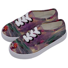 Abstract Flowers  Kids  Classic Low Top Sneakers by Internationalstore