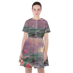 Abstract Flowers  Sailor Dress by Internationalstore