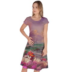 Abstract Flowers  Classic Short Sleeve Dress by Internationalstore