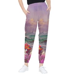 Abstract Flowers  Women s Tapered Pants by Internationalstore