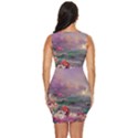 Abstract Flowers  Draped Bodycon Dress View4