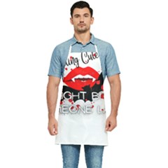 Vampire T- Shirt Feeling Cute Might Bite Someone Later T- Shirt Kitchen Apron by ZUXUMI