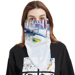 Venice T- Shirt Venice Voyage Art Digital Painting Watercolor Discovery T- Shirt (4) Face Covering Bandana (triangle) by ZUXUMI