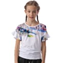 Venice T- Shirt Venice Voyage Art Digital Painting Watercolor Discovery T- Shirt (4) Kids  Cut Out Flutter Sleeves View1