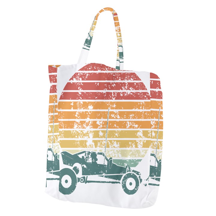 Vintage Rc Cars T- Shirt Vintage Sunset  Classic Rc Buggy Racing Cars Addict T- Shirt Giant Grocery Tote