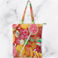 Aesthetic Candy Art Double Zip Up Tote Bag by Internationalstore