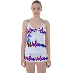 Arts Tie Front Two Piece Tankini by Internationalstore