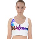 Arts Velvet Racer Back Crop Top View1