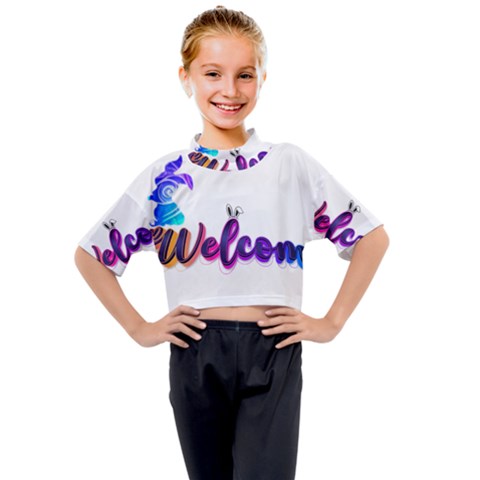 Arts Kids Mock Neck T-shirt by Internationalstore