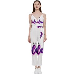 Arts V-neck Camisole Jumpsuit by Internationalstore