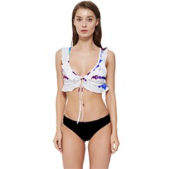 Arts Low Cut Ruffle Edge Bikini Top by Internationalstore