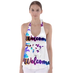 Arts Tie Back Tankini Top by Internationalstore