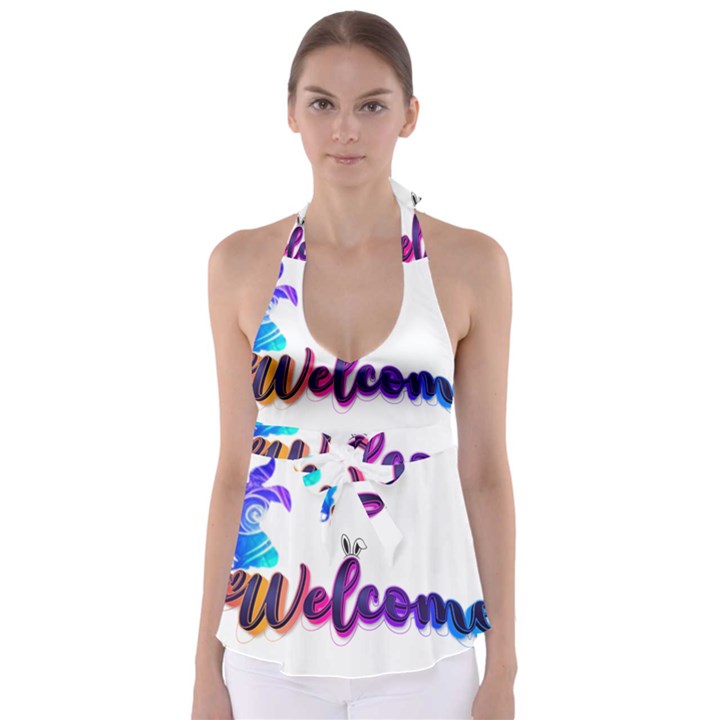 Arts Tie Back Tankini Top