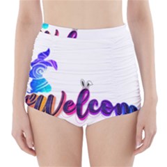 Arts High-waisted Bikini Bottoms by Internationalstore