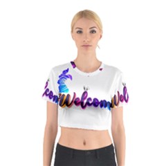 Arts Cotton Crop Top by Internationalstore