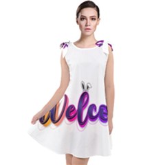 Arts Tie Up Tunic Dress by Internationalstore