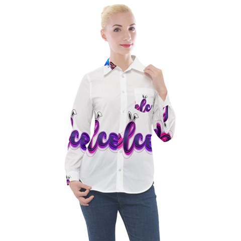 Arts Women s Long Sleeve Pocket Shirt by Internationalstore