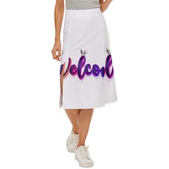 Arts Midi Panel Skirt by Internationalstore