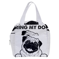 Black Pug Dog If I Cant Bring My Dog I T- Shirt Black Pug Dog If I Can t Bring My Dog I m Not Going Boxy Hand Bag by EnriqueJohnson