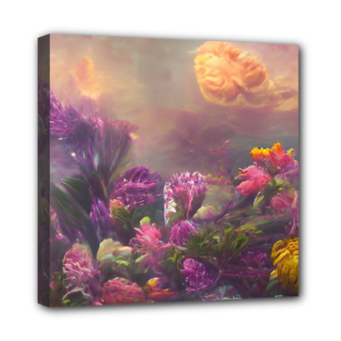 Floral Blossoms  Mini Canvas 8  X 8  (stretched) by Internationalstore