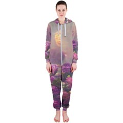 Floral Blossoms  Hooded Jumpsuit (ladies) by Internationalstore