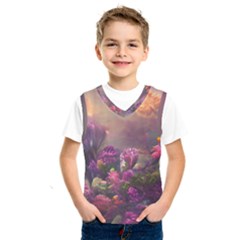 Floral Blossoms  Kids  Basketball Tank Top by Internationalstore