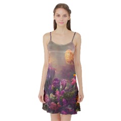 Floral Blossoms  Satin Night Slip by Internationalstore