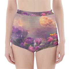 Floral Blossoms  High-waisted Bikini Bottoms by Internationalstore