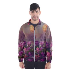 Floral Blossoms  Men s Windbreaker by Internationalstore