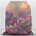 Floral Blossoms  Drawstring Bag (Large) View1