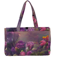 Floral Blossoms  Canvas Work Bag by Internationalstore