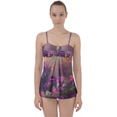 Floral Blossoms  Babydoll Tankini Set by Internationalstore