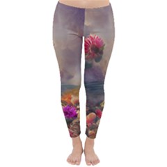 Floral Blossoms  Classic Winter Leggings by Internationalstore