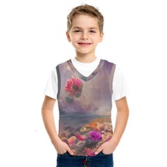 Floral Blossoms  Kids  Basketball Tank Top by Internationalstore