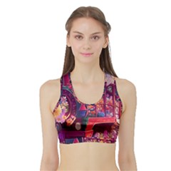 Fantasy  Sports Bra With Border by Internationalstore