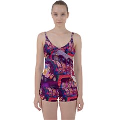 Fantasy  Tie Front Two Piece Tankini by Internationalstore