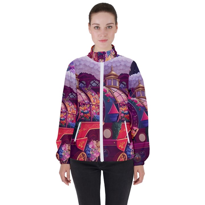 Fantasy  Women s High Neck Windbreaker