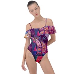 Fantasy  Frill Detail One Piece Swimsuit by Internationalstore