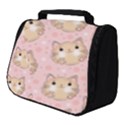 Cat Pattern Pink Cartoon Full Print Travel Pouch (Small) View1